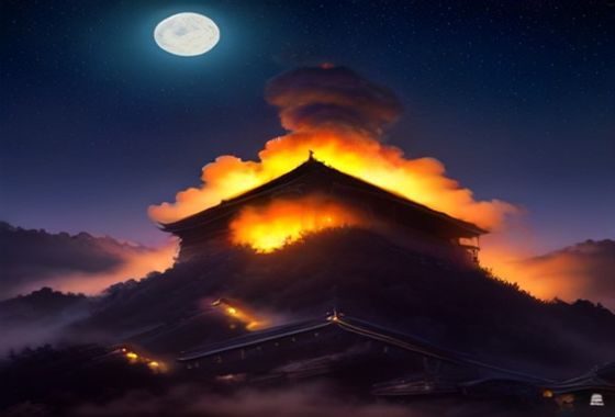冬月枫与南天竹、常绿灌木搭配的冬季庭院景观，红叶与绿叶形成鲜明对比，石板小径蜿蜒其间，整体氛围宁静而富有层次